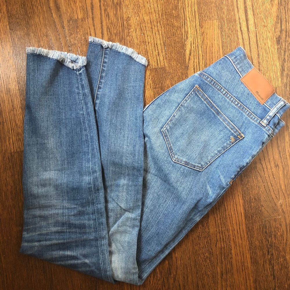 Madewell High Rise Tulip Hem Jeans